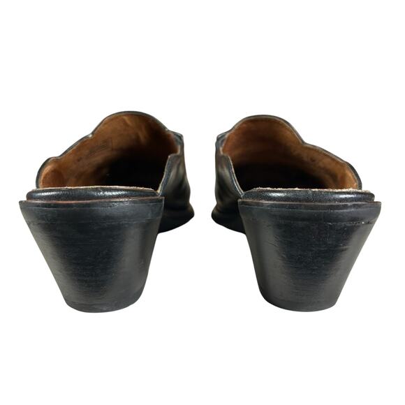 Ariat Mules Women Size 9 B Black Leather Studded Medallion Western Slip On Shoes - Picture 4 of 12